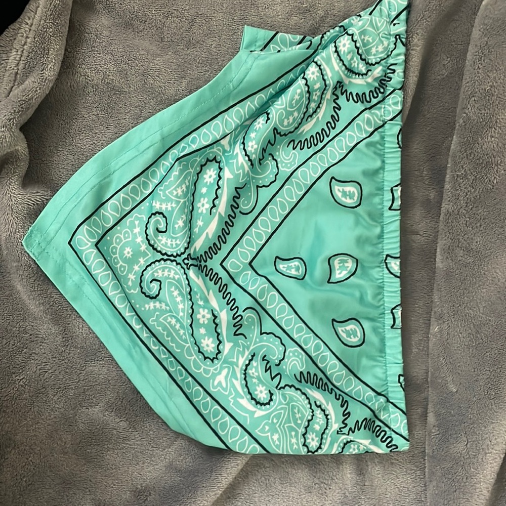 Green bandanna shirt, Shein, Xs